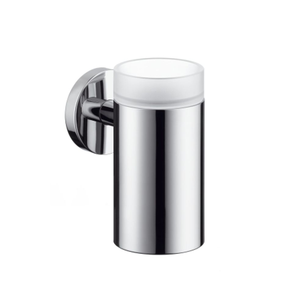 https://raleo.de:443/files/img/11eeea32630b8db092906bba4399b90c/size_l/Hansgrohe-HG-Zahnglas-Logis-chrom-mit-Halter-40518000 gallery number 1